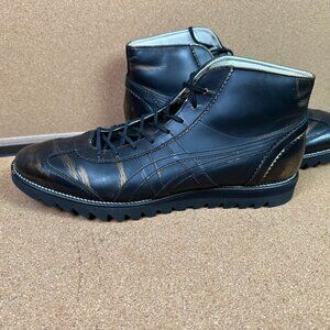 ONITSUKA TIGER Rinkan Mid Sneaker Boots Leather Distressed Gold Rust Men's US 10